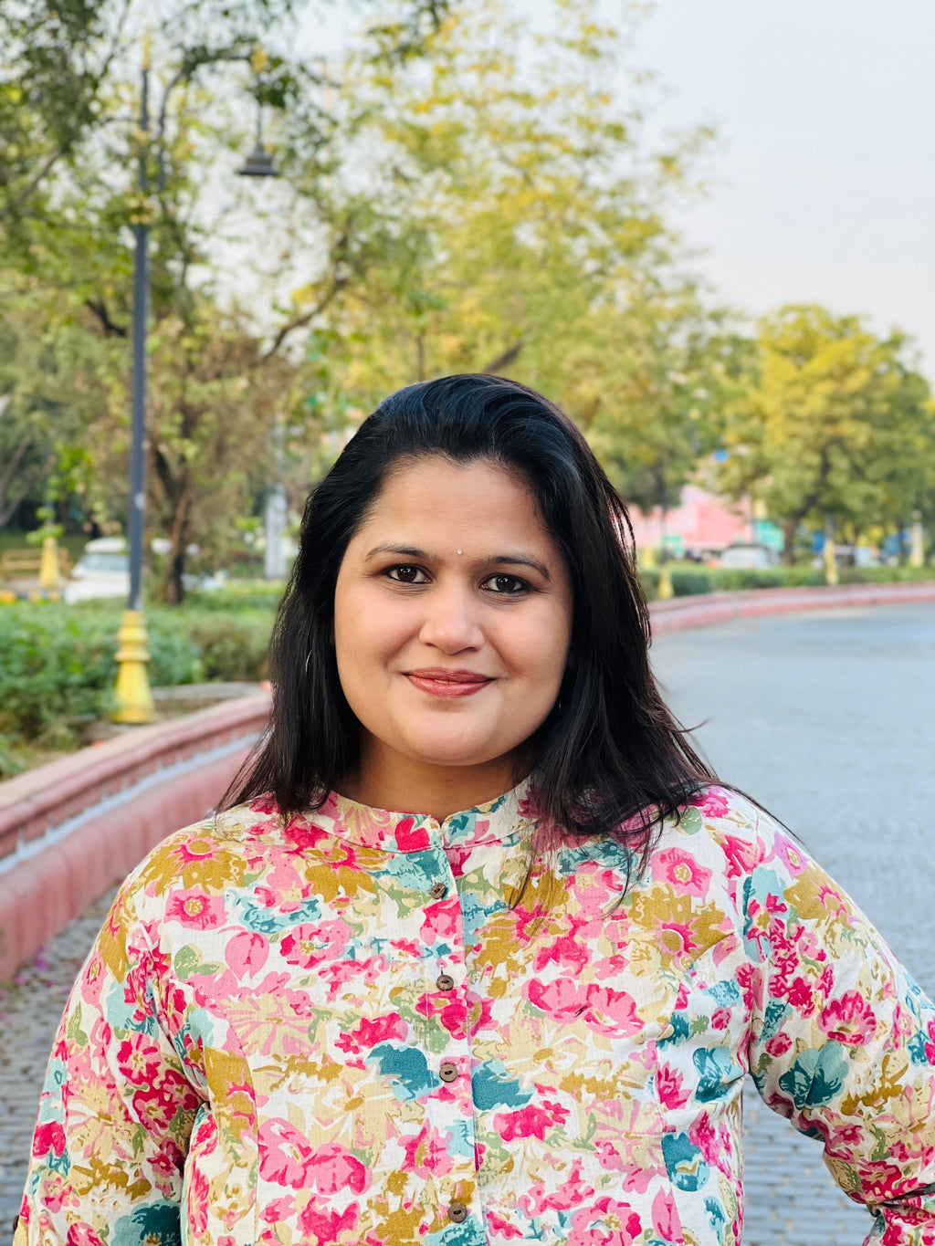 Floral Printed Heavy Cotton Short Kurti