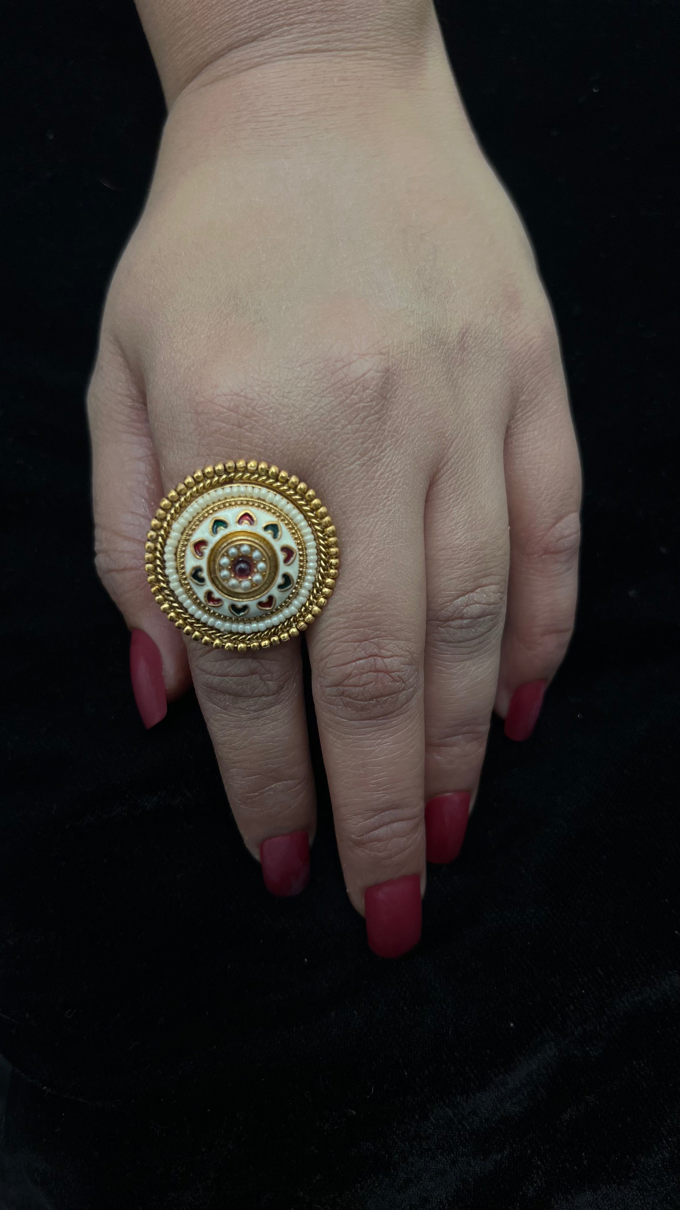 Pearl Heavy Vintage Ring