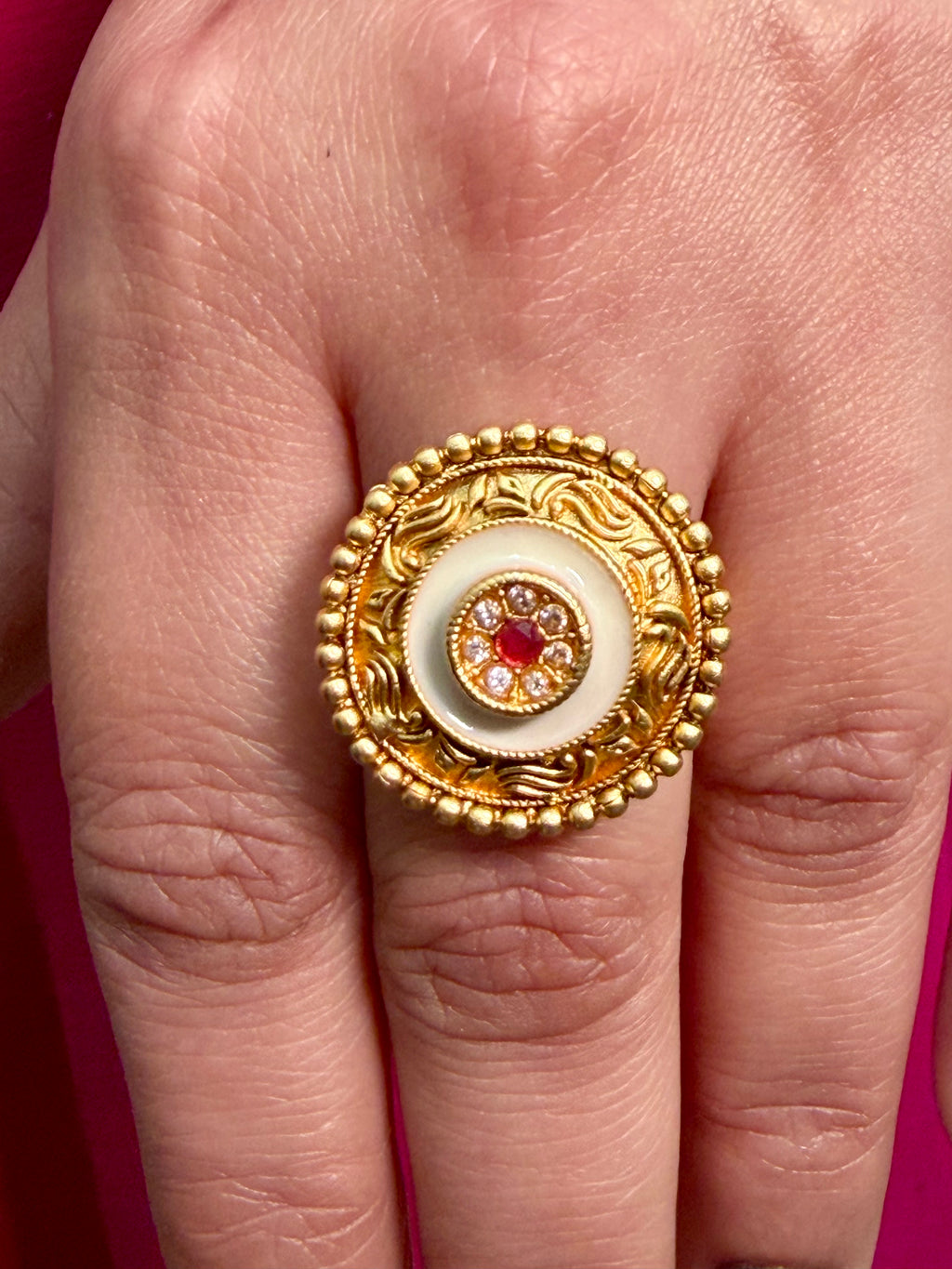 White Small Ring