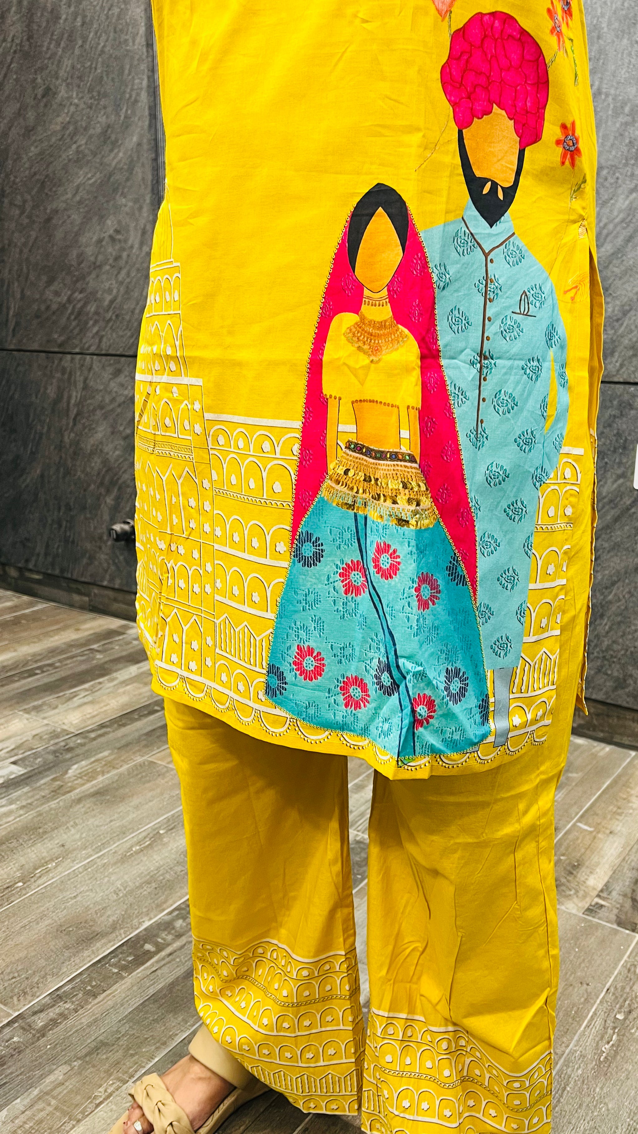 Yellow Urban Casual Cotton Co-ord Set