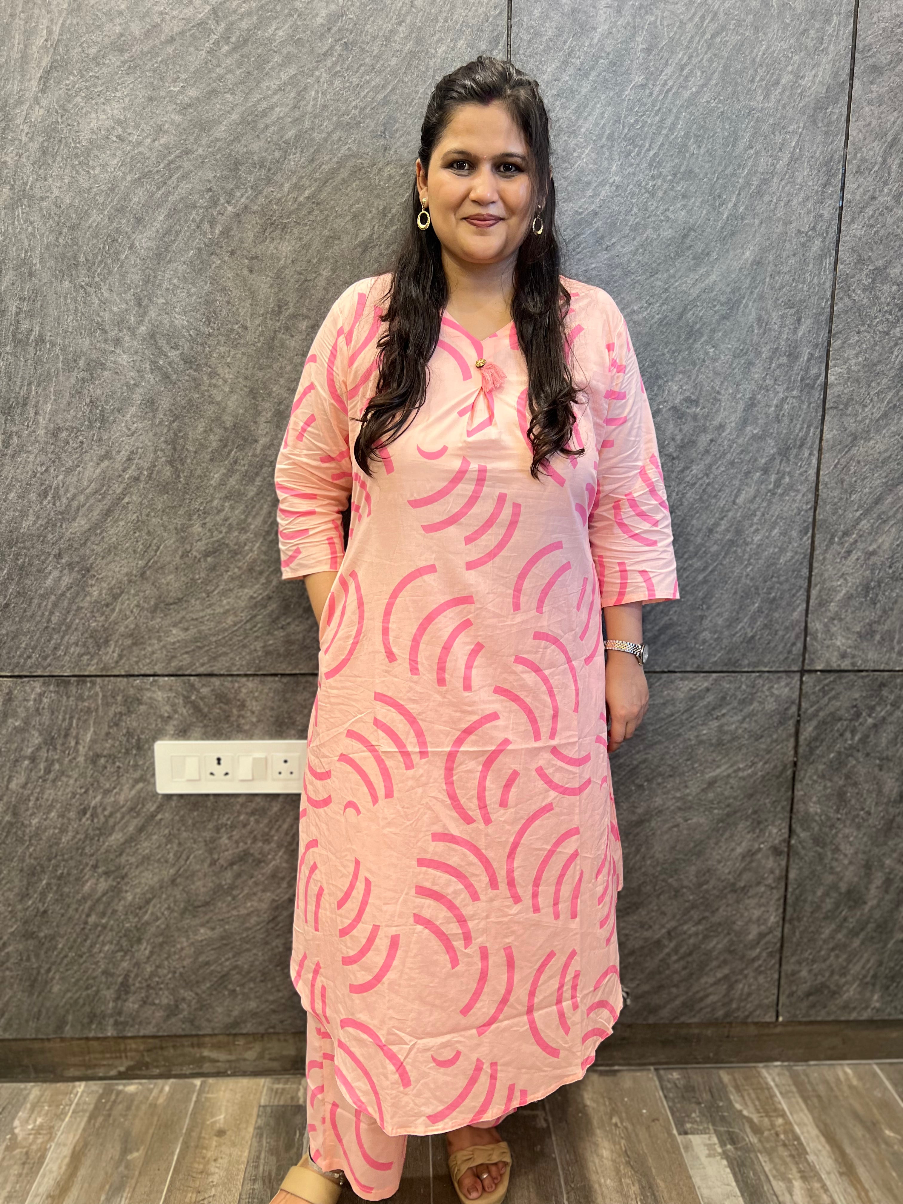 Pink Modern Casual Co-Ord Set