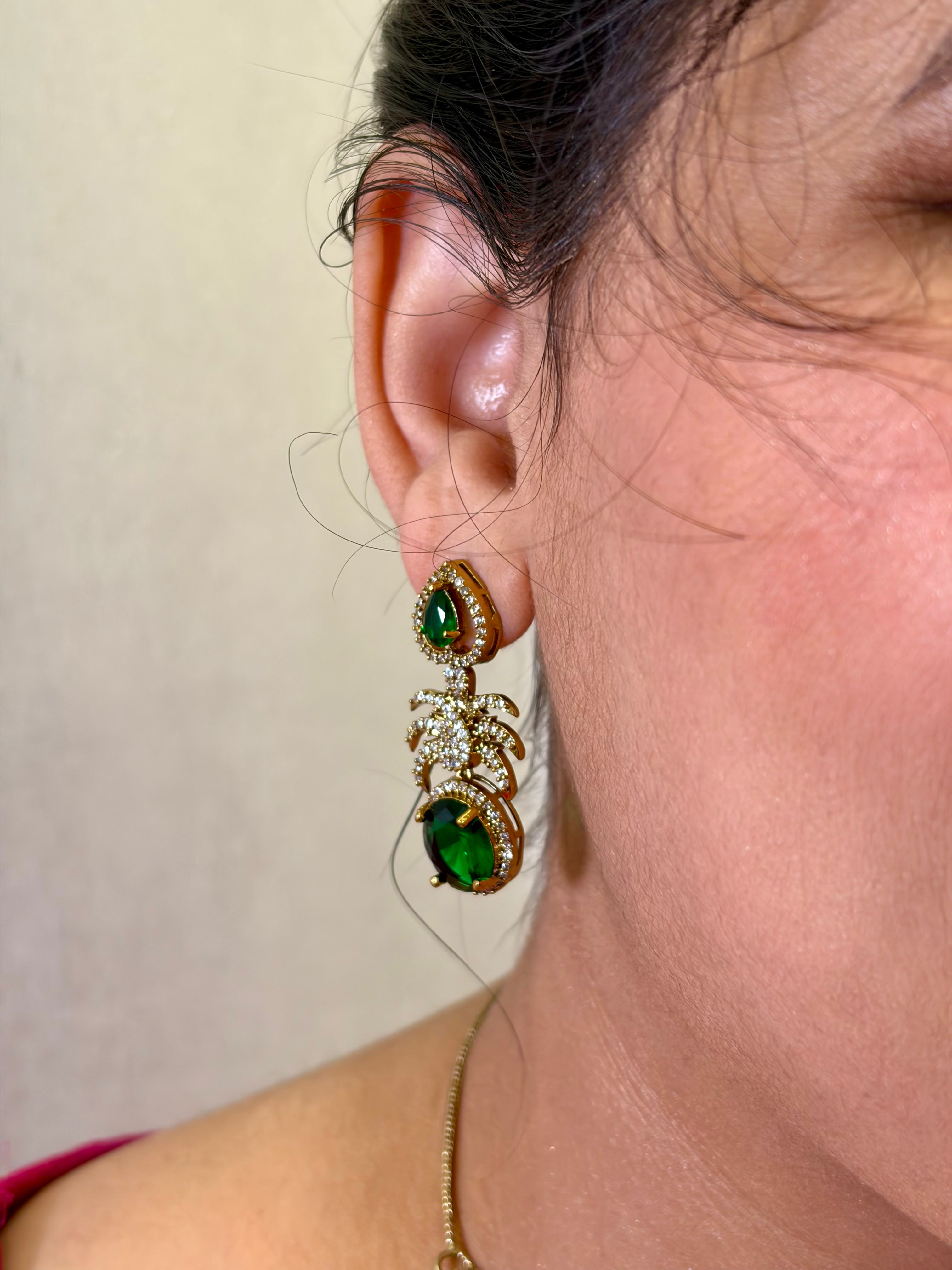 Modern Mehendi AD Neckpiece Set