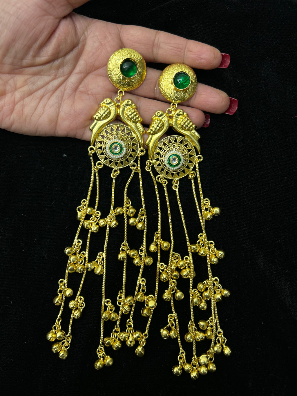 Elegant Kashmiri Style Long  Earrings