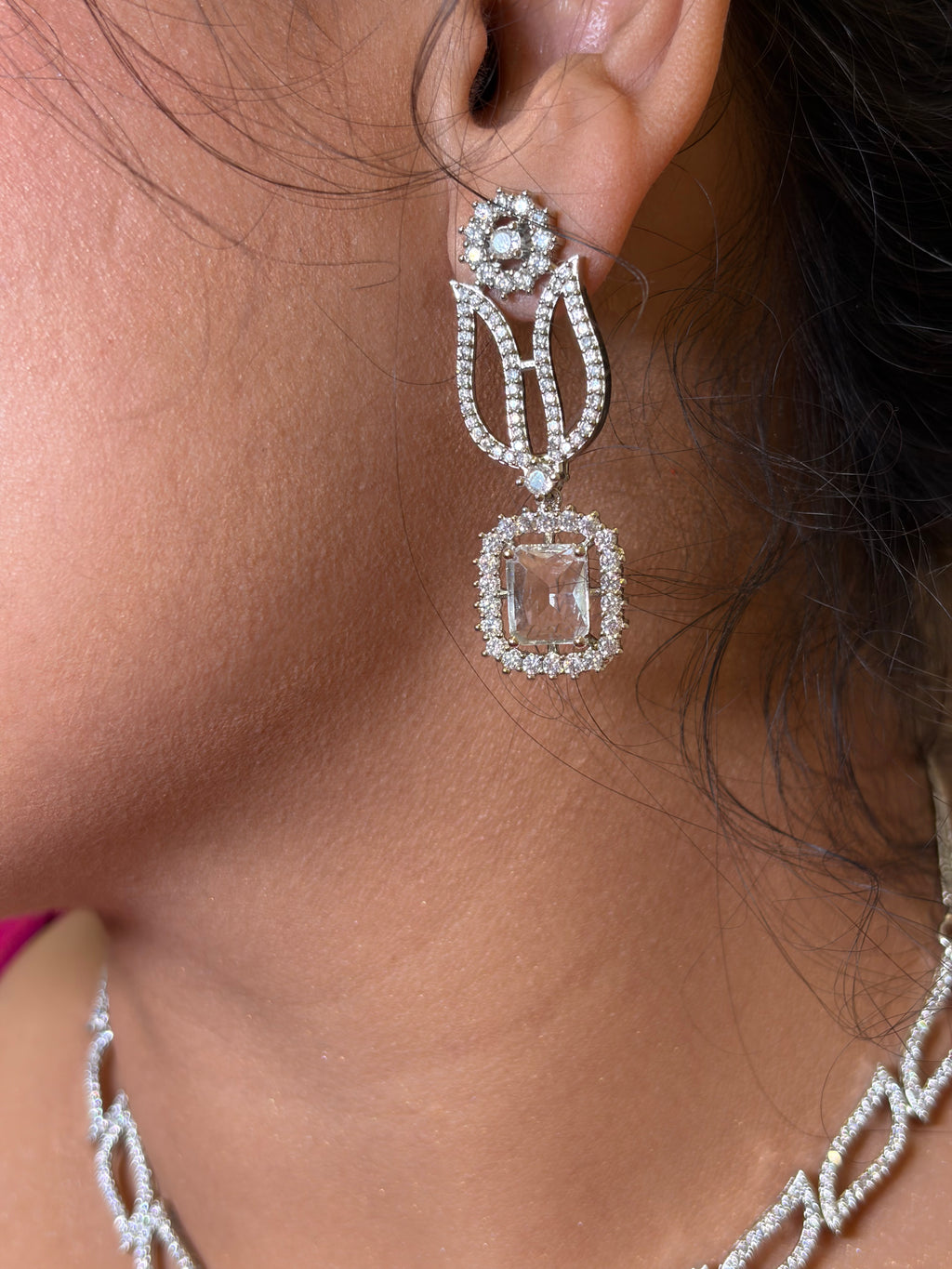 Silver AD Neckpiece Set