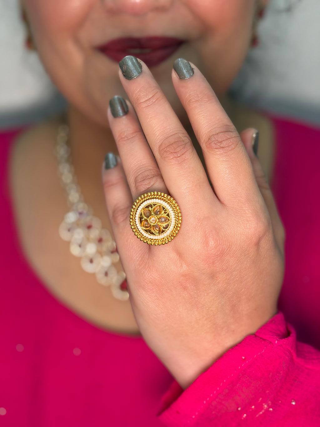 White Pearl Heritage Ring