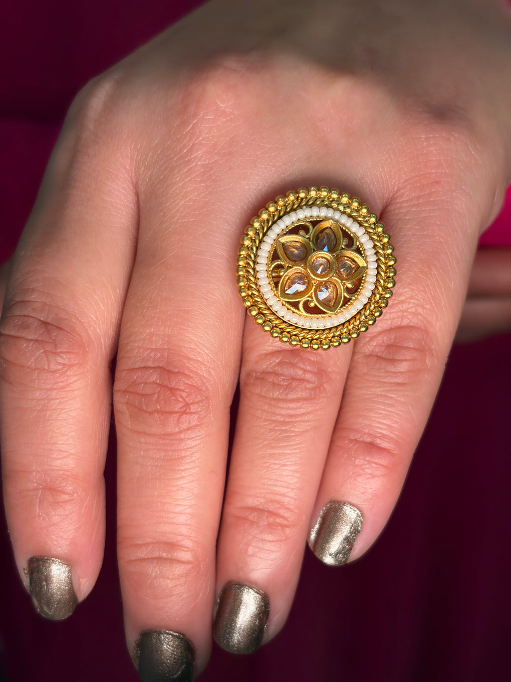 White Pearl Heritage Ring