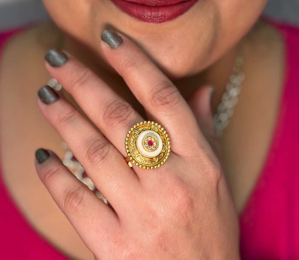 White Small Ring