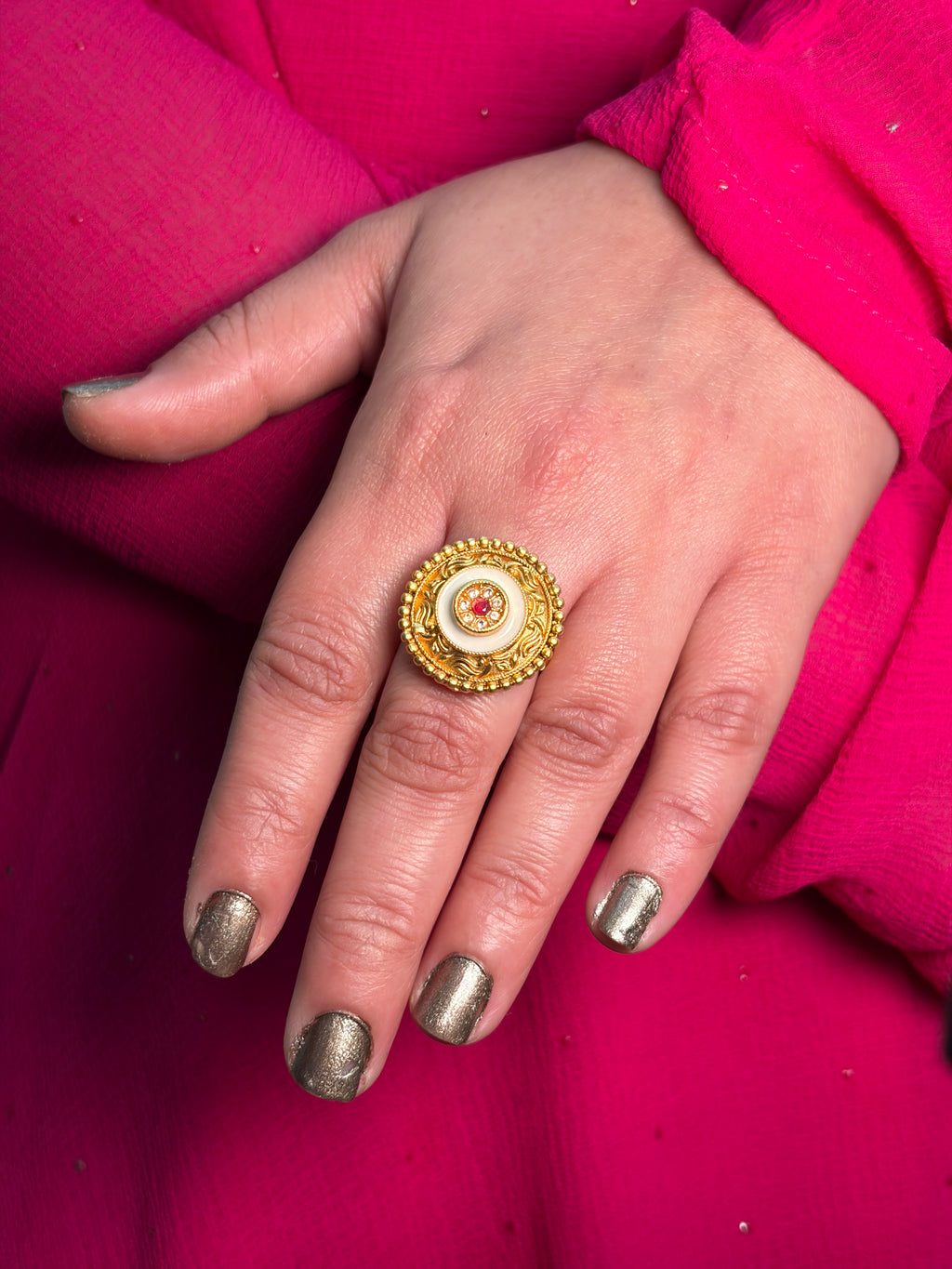 White Small Ring