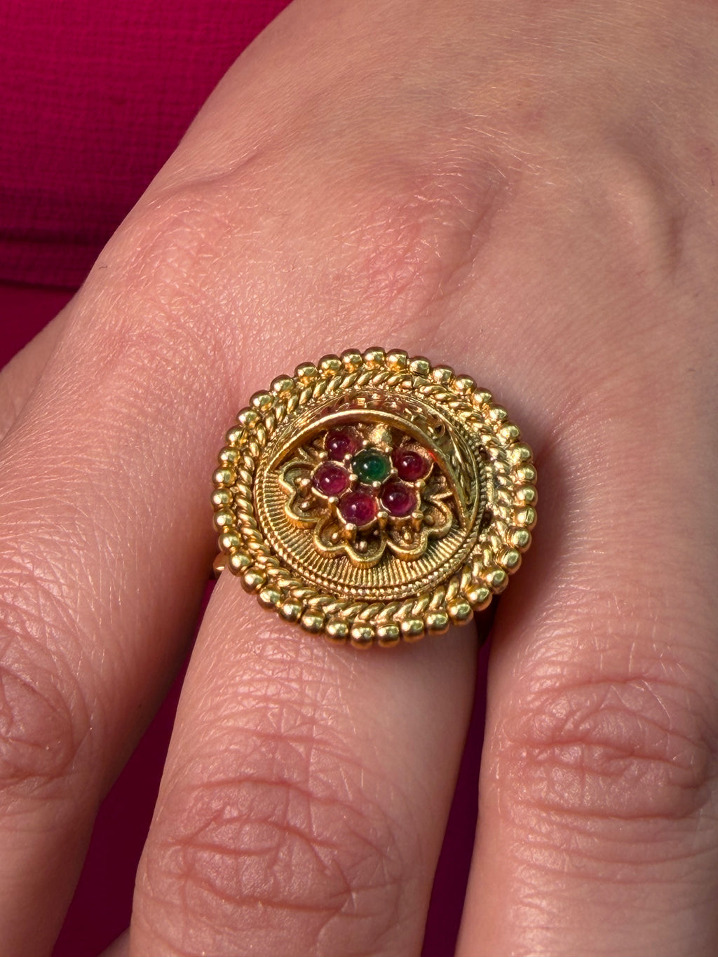 Pink Minimal Small Ring