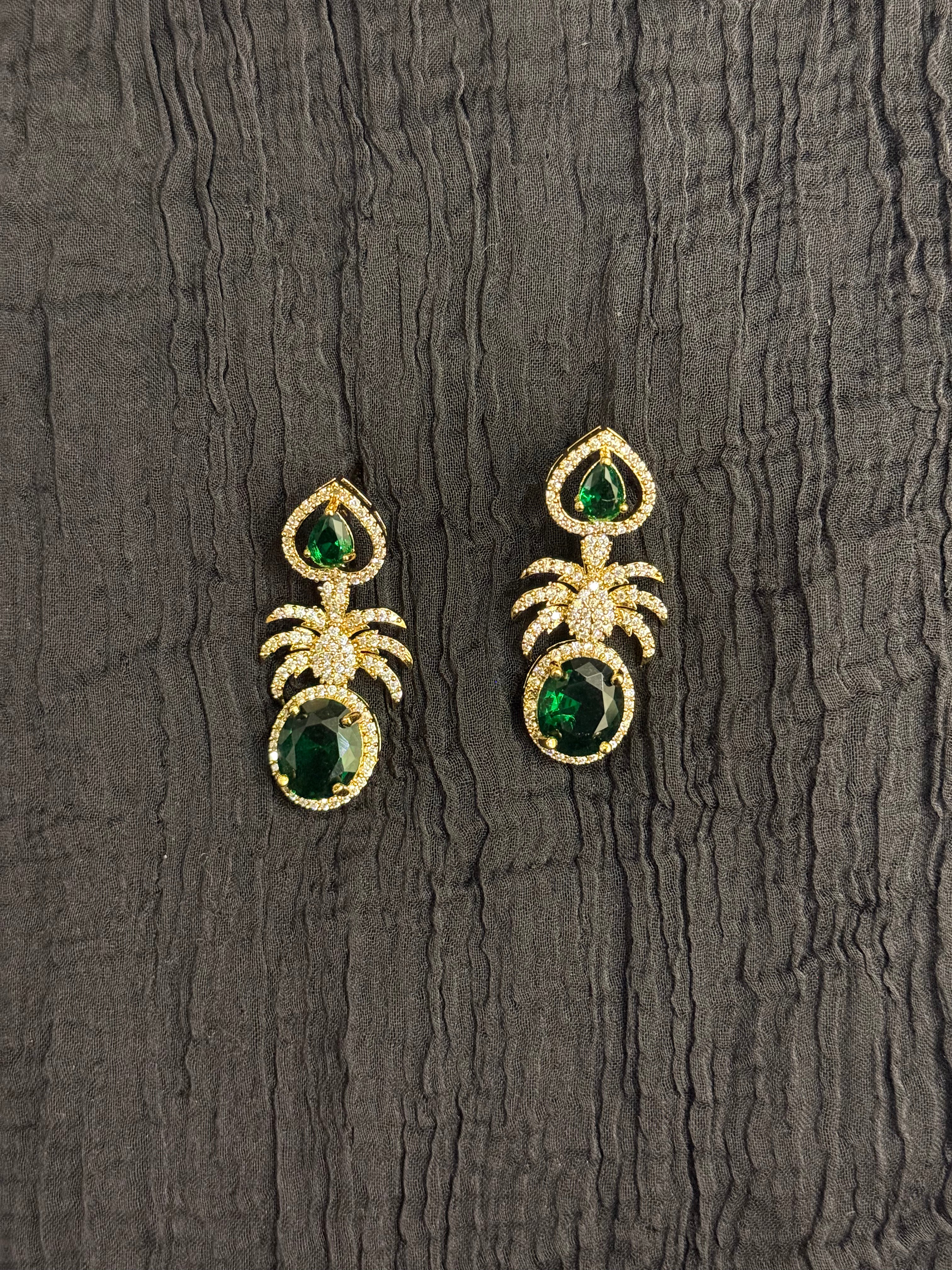 Modern Mehendi AD Neckpiece Set