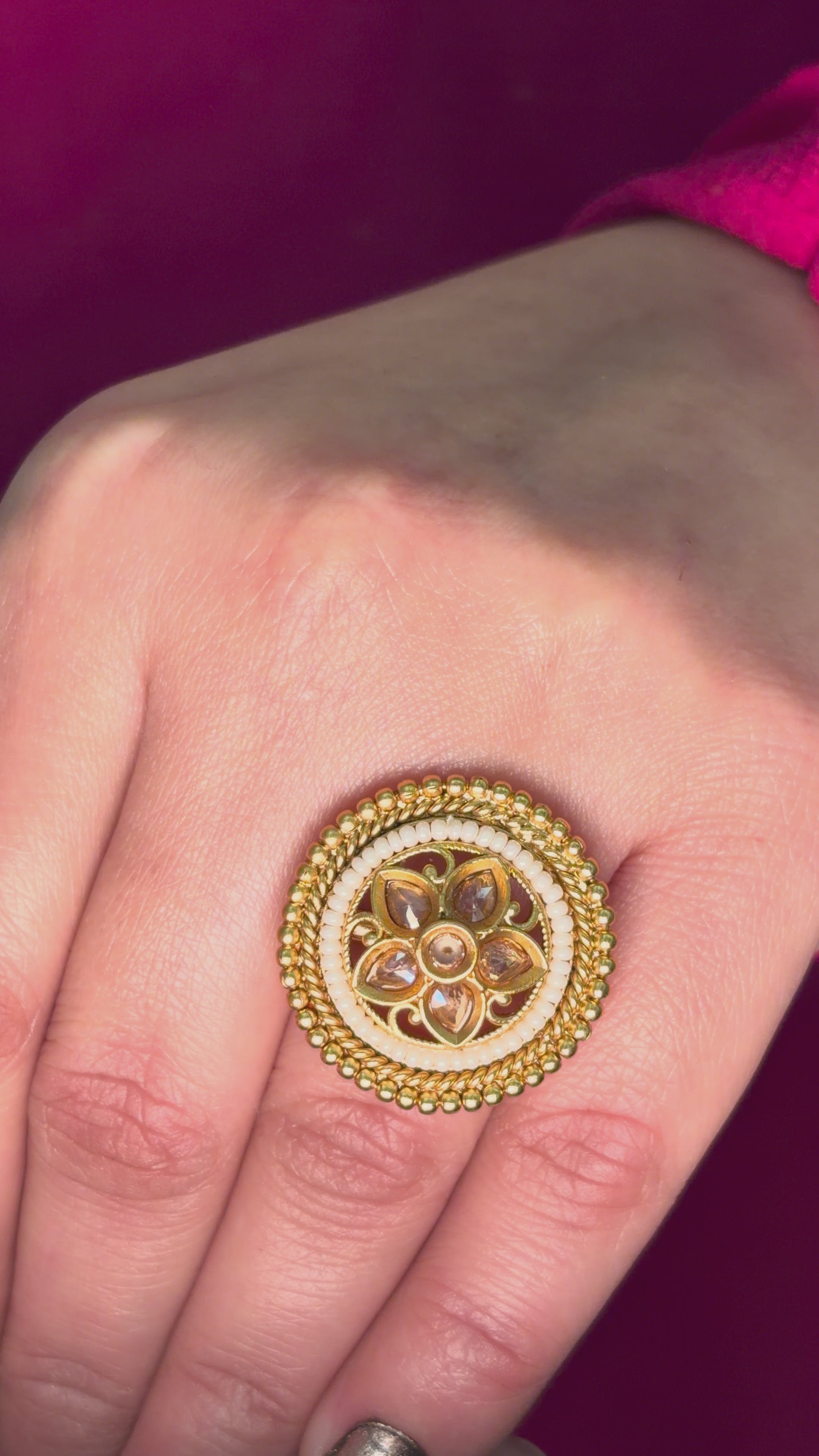 White Pearl Heritage Ring